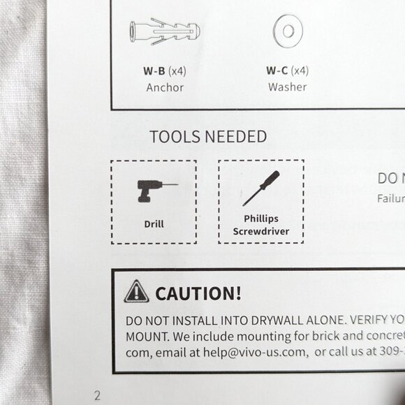 New in open box VIVO VESA Adapter Bracket for 2 monitor Screens MOUNT-VW02A - Picture 14 of 16